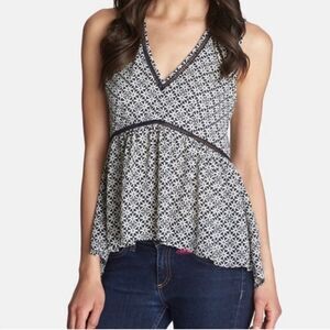 SALE 🏝️1State Babydoll Top Navy White Medium